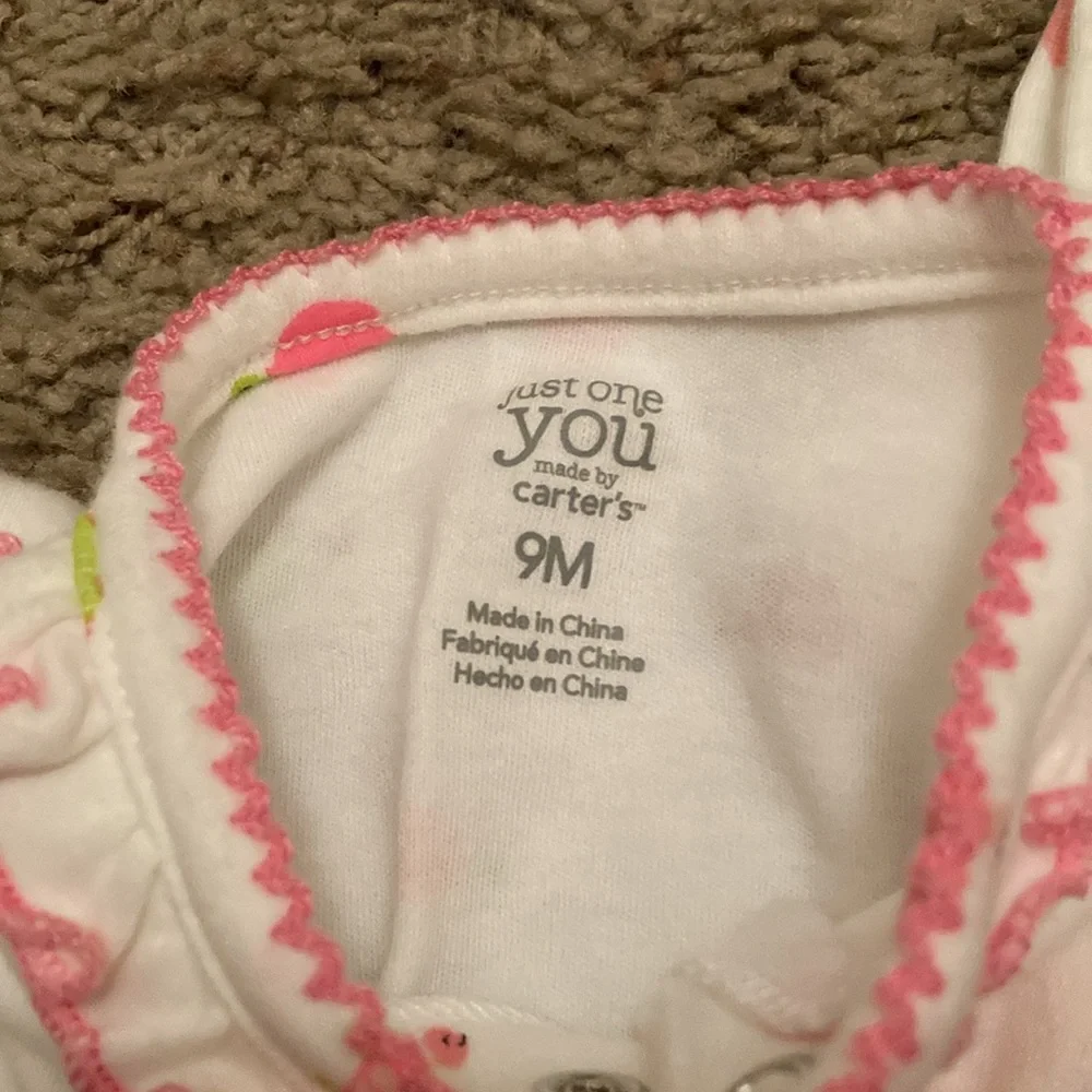 Carter’s Baby One Piece with Pink and green turtles